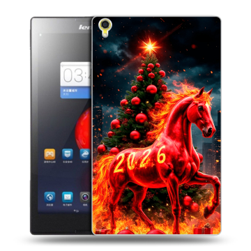 Силиконовый чехол на Lenovo Tab S8 с принтом Новый год