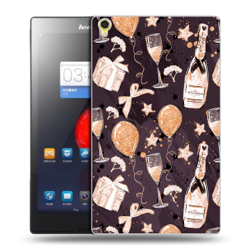 Силиконовый чехол на Lenovo Tab S8 с принтом Новый год
