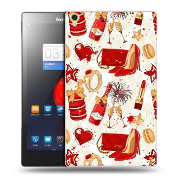 Силиконовый чехол на Lenovo Tab S8 с принтом Новый год