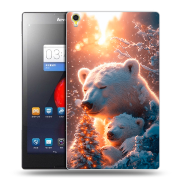 Силиконовый чехол на Lenovo Tab S8 с принтом Новый год