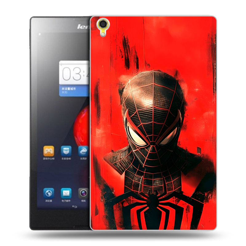 Силиконовый чехол на Lenovo Tab S8 с принтом человек паук spiderman Силиконовый чехол на Lenovo Tab S8 с принтом человек паук spiderman