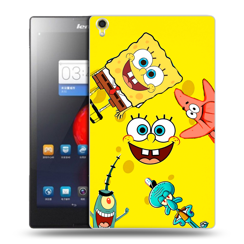 Силиконовый чехол на Lenovo Tab S8 с принтом Спанч боб Спанчбоб Силиконовый чехол на Lenovo Tab S8 с принтом Спанч боб Спанчбоб