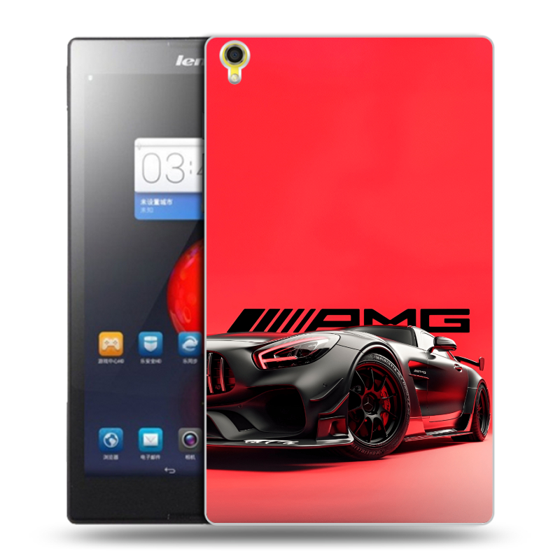 Силиконовый чехол на Lenovo Tab S8 с принтом Мерседес Mercedes AMG Силиконовый чехол на Lenovo Tab S8 с принтом Мерседес Mercedes AMG