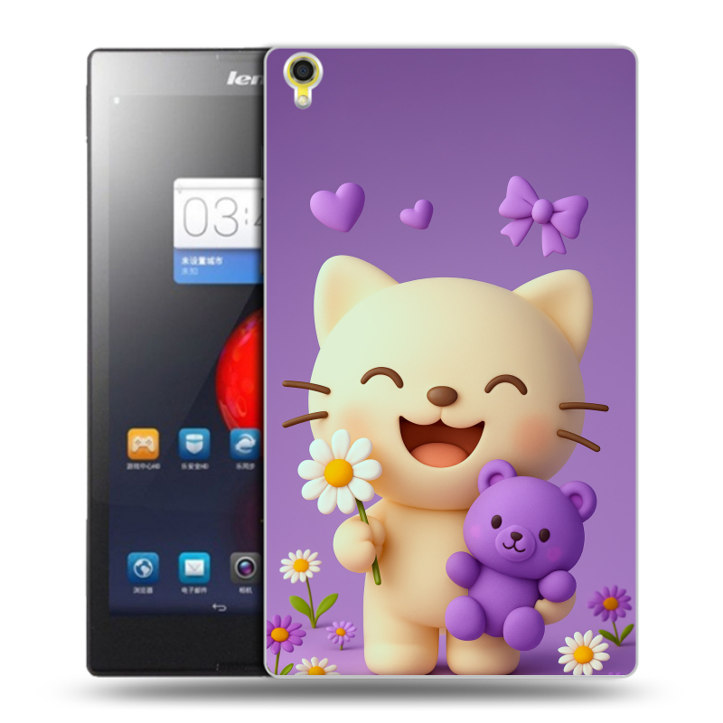 Силиконовый чехол на Lenovo Tab S8 с принтом для девочек Силиконовый чехол на Lenovo Tab S8 с принтом для девочек