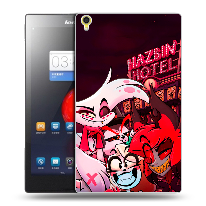 Силиконовый чехол на Lenovo Tab S8 с принтом Hazbin Hotel Отель Хазбин Силиконовый чехол на Lenovo Tab S8 с принтом Hazbin Hotel Отель Хазбин