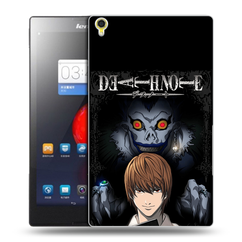 Силиконовый чехол на Lenovo Tab S8 с принтом Death note Тетрадь смерти Силиконовый чехол на Lenovo Tab S8 с принтом Death note Тетрадь смерти
