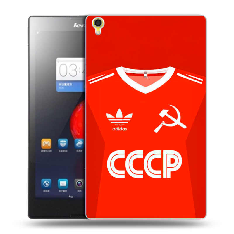 Силиконовый чехол на Lenovo Tab S8 с принтом Флаг Герб СССР Силиконовый чехол на Lenovo Tab S8 с принтом Флаг Герб СССР