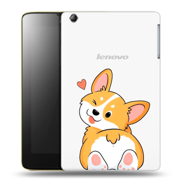 Силиконовый чехол на Lenovo IdeaTab A5500 с принтом Корги