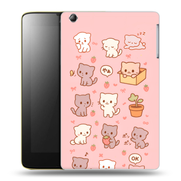 Силиконовый чехол на Lenovo IdeaTab A5500 с принтом Hello Kitty Хелоу Кити