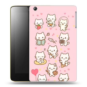 Силиконовый чехол на Lenovo IdeaTab A5500 с принтом Hello Kitty Хелоу Кити
