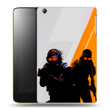 Силиконовый чехол на Lenovo IdeaTab A5500 с принтом Контер страйк Counter strike