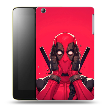 Силиконовый чехол на Lenovo IdeaTab A5500 с принтом Дедпул Deadpool