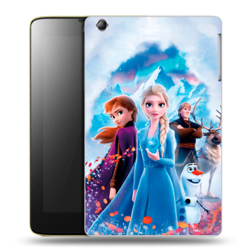 Силиконовый чехол на Lenovo IdeaTab A5500 с принтом Холодное сердце Frozen