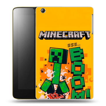 Силиконовый чехол на Lenovo IdeaTab A5500 с принтом Майнкрафт Minecraft