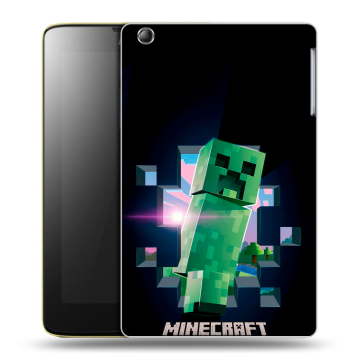 Силиконовый чехол на Lenovo IdeaTab A5500 с принтом Майнкрафт Minecraft