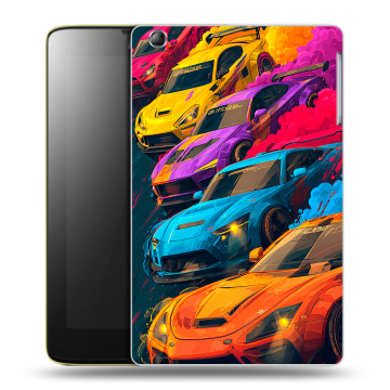 Силиконовый чехол на Lenovo IdeaTab A5500 с принтом Тачки Силиконовый чехол на Lenovo IdeaTab A5500 с принтом Тачки
