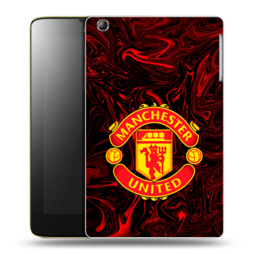 Силиконовый чехол на Lenovo IdeaTab A5500 с принтом Manchester United Силиконовый чехол на Lenovo IdeaTab A5500 с принтом Manchester United