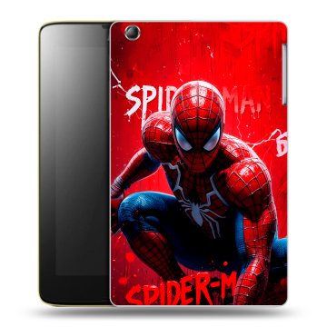 Силиконовый чехол на Lenovo IdeaTab A5500 с принтом Spiderman Человек паук Силиконовый чехол на Lenovo IdeaTab A5500 с принтом Spiderman Человек паук