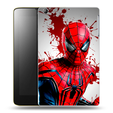 Силиконовый чехол на Lenovo IdeaTab A5500 с принтом Spiderman Человек паук