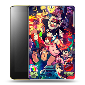 Силиконовый чехол на Lenovo IdeaTab A5500 с принтом Gravity Falls Гравити Фолз