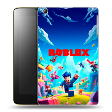 Силиконовый чехол на Lenovo IdeaTab A5500 с принтом Roblox Роблокс