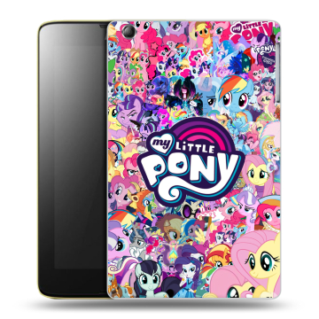 Силиконовый чехол на Lenovo IdeaTab A5500 с принтом My little pony Дружба чудо