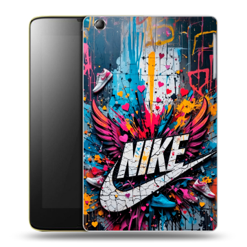 Силиконовый чехол на Lenovo IdeaTab A5500 с принтом Nike Найк