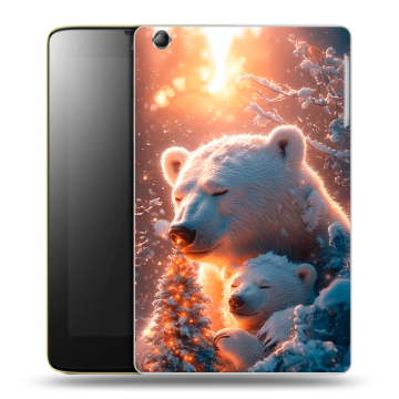 Силиконовый чехол на Lenovo IdeaTab A5500 с принтом Новый год Силиконовый чехол на Lenovo IdeaTab A5500 с принтом Новый год