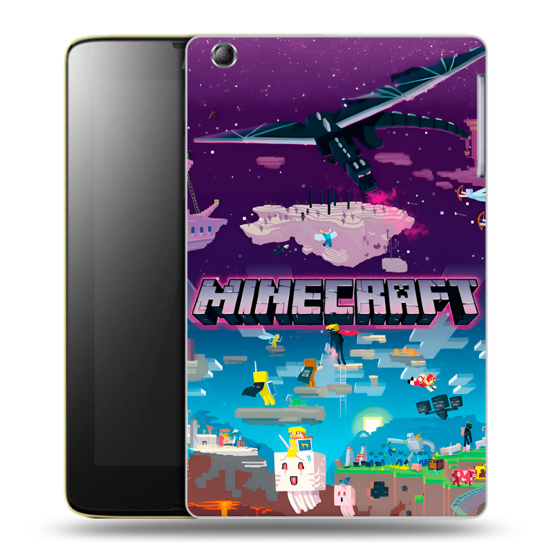 Силиконовый чехол на Lenovo IdeaTab A5500 с принтом Майнкрафт Minecraft Силиконовый чехол на Lenovo IdeaTab A5500 с принтом Майнкрафт Minecraft