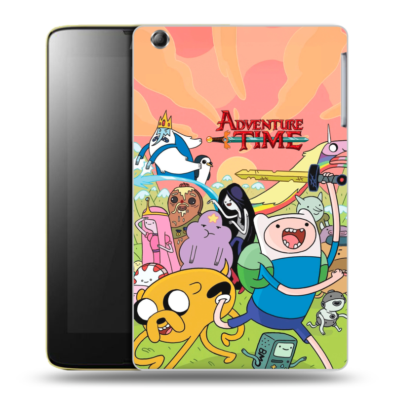 Силиконовый чехол на Lenovo IdeaTab A5500 с принтом Adventure time Время приключений Силиконовый чехол на Lenovo IdeaTab A5500 с принтом Adventure time Время приключений