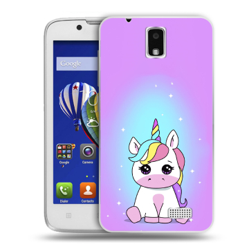 Пластиковый чехол на Lenovo A328 с принтом Единорог