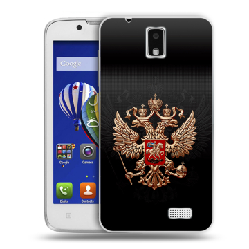 Пластиковый чехол на Lenovo A328 с принтом Герб России
