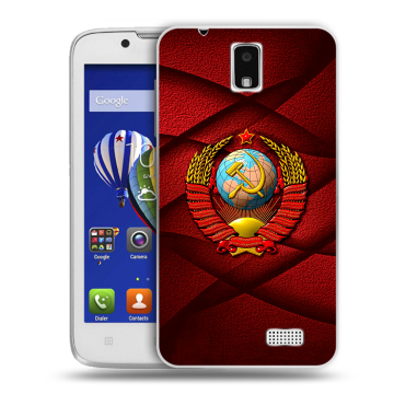 Пластиковый чехол на Lenovo A328 с принтом Герб СССР
