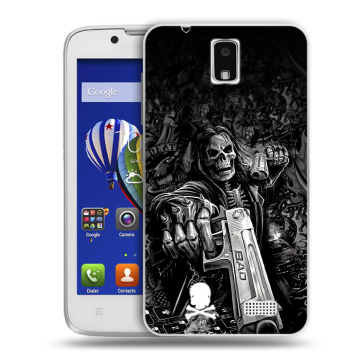 Пластиковый чехол на Lenovo A328 с принтом Скелет