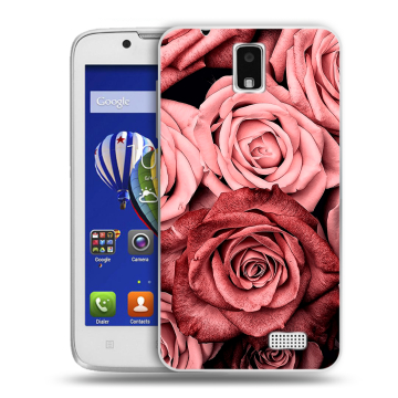 Пластиковый чехол на Lenovo A328 с принтом Цветы розы