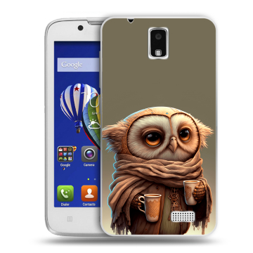 Пластиковый чехол на Lenovo A328 с принтом Сова