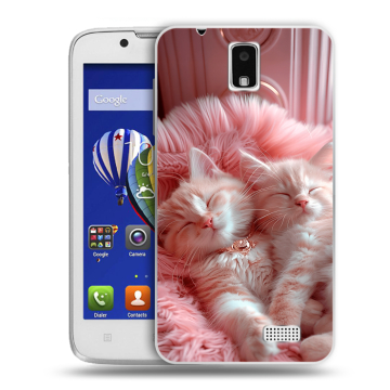 Пластиковый чехол на Lenovo A328 с принтом котята котики Пластиковый чехол на Lenovo A328 с принтом котята котики