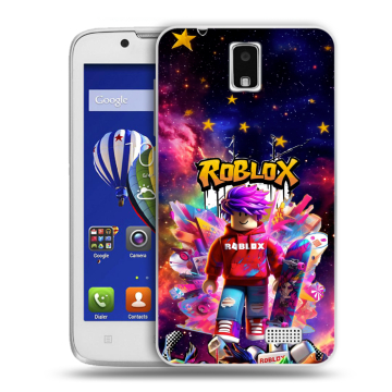 Пластиковый чехол на Lenovo A328 с принтом Roblox Роблокс Пластиковый чехол на Lenovo A328 с принтом Roblox Роблокс