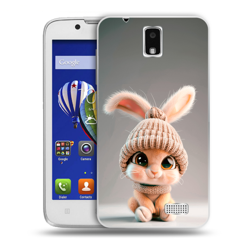 Пластиковый чехол на Lenovo A328 с принтом Кролик Пластиковый чехол на Lenovo A328 с принтом Кролик