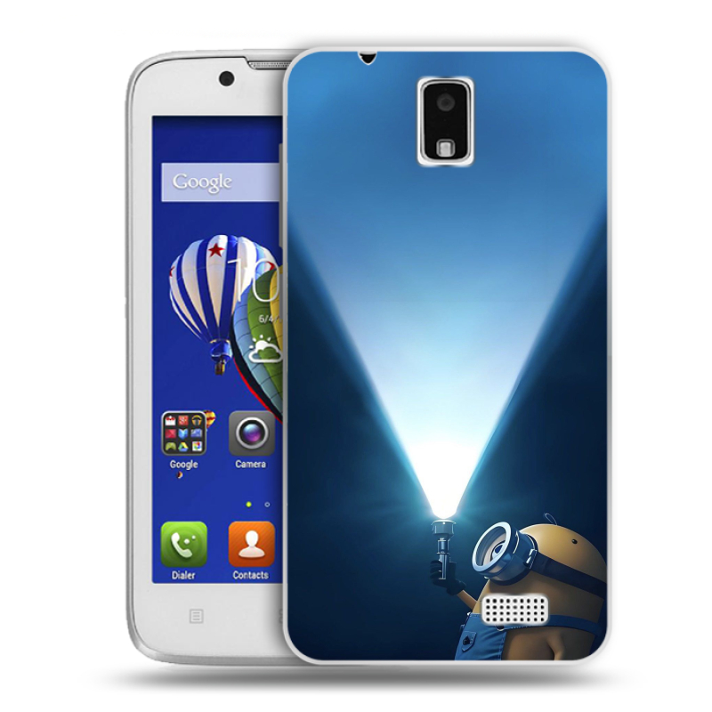 Пластиковый чехол на Lenovo A328 с принтом Миньоны Пластиковый чехол на Lenovo A328 с принтом Миньоны