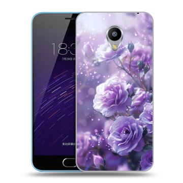 Пластиковый чехол на Meizu M1 с принтом Розы цветы Пластиковый чехол на Meizu M1 с принтом Розы цветы