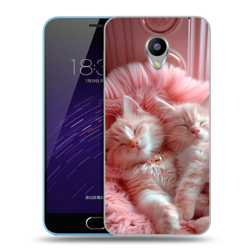 Пластиковый чехол на Meizu M1 с принтом котята котики Пластиковый чехол на Meizu M1 с принтом котята котики