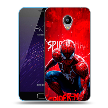 Пластиковый чехол на Meizu M1 с принтом Spiderman Человек паук Пластиковый чехол на Meizu M1 с принтом Spiderman Человек паук