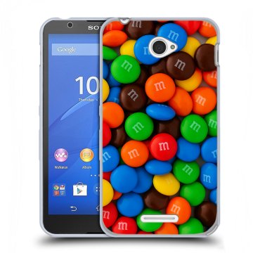 Пластиковый чехол на Sony Xperia E4 с принтом Конфеты