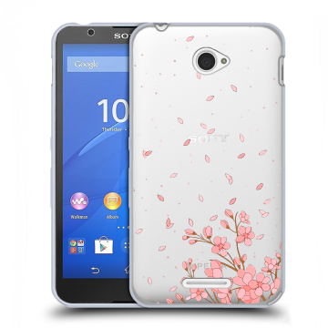 Пластиковый чехол на Sony Xperia E4 с принтом Ветка сакуры Пластиковый чехол на Sony Xperia E4 с принтом Ветка сакуры