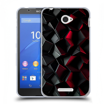 Пластиковый чехол на Sony Xperia E4 с принтом Абстракция Пластиковый чехол на Sony Xperia E4 с принтом Абстракция