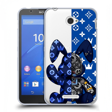 Пластиковый чехол на Sony Xperia E4 с принтом Луи робот Пластиковый чехол на Sony Xperia E4 с принтом Луи робот