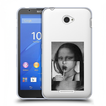 Пластиковый чехол на Sony Xperia E4 с принтом Мона Лиза Пластиковый чехол на Sony Xperia E4 с принтом Мона Лиза