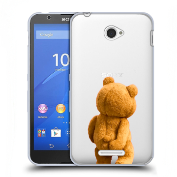 Пластиковый чехол на Sony Xperia E4 с принтом Медведь Пластиковый чехол на Sony Xperia E4 с принтом Медведь