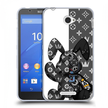 Пластиковый чехол на Sony Xperia E4 с принтом Луи робот Пластиковый чехол на Sony Xperia E4 с принтом Луи робот
